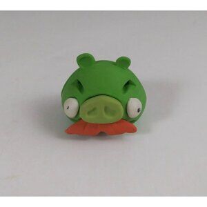Rovio Angry Birds Green Mustache Pig 1" Puzzle Eraser